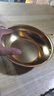 【韩剧同款】加厚不锈钢干锅海鲜锅火锅金色平底浅锅双耳锅泡面锅 迷你款17cm【金色】双柄汤锅 实拍图