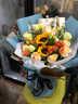 艾斯维娜鲜花速递向日葵混搭花束生日礼物全国同城配送 向日葵香槟韩式花束 实拍图