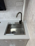 松派厨房水槽304不锈钢水槽双改大单槽水池盆洗菜盆台下盆洗碗槽 左排水槽0涂层-祼盆（无龙头） 450*400mm【国标SUS304假一赔十】 实拍图