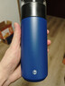 京东京造保温杯【茶水分离】男女大容量316L不锈钢泡茶水杯子幻冰蓝500ml 实拍图