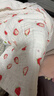 莱茵森婴儿浴巾纯棉纱布超柔吸水新生儿盖毯初生宝宝洗澡包被儿童毛巾被 六层 粉草莓款90*90cm 实拍图