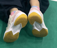 尤尼克斯（YONEX）羽毛球鞋yy基础款舒适亲子款青少年SHB101JRCR米粉33码 实拍图
