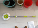 千木寻【加强防爆转拖杆】好神拖把桶配件手压免手洗旋转手压急速杆加强加粗防爆墩布杆不锈钢杆通用拖把杆 (果绿色)加粗杆+塑料盘 实拍图