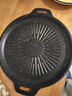 麦饭石烤肉盘家用不粘锅铁板烧韩式烤肉锅电磁炉卡式炉户外烤盘 太阳花烤盘 28cm 实拍图