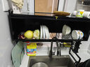 帅仕（shuaishi）厨房置物架水槽沥水架碗架碗碟收纳架水池洗碗储物架 常规款85长 实拍图