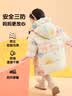 鸭鸭儿童羽绒服中长款女童宝宝可爱加厚时尚保暖冬季小童装外套YD 粉色 90 实拍图