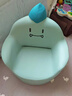 ZRYZ儿童沙发宝宝婴幼儿卡通可爱小沙发幼儿园阅读角靠背学坐小椅子 大号浅蓝恐龙（1-12岁） 海绵 实拍图