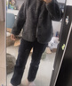 优衣库女装男装仿羊羔绒摇粒绒休闲开衫长袖宽松外套冬新款479616 08 深灰色 S /155/80A 实拍图