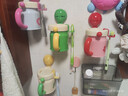 诺室吸盘牙刷置物架免打孔卫生间漱口杯磁吸壁挂式儿童刷牙杯挂架 4杯 实拍图