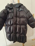 高梵黑金儿童鹅绒服5.0长款加厚男女小童精灵帽宝宝保暖羽绒服外套 YT黑色 110 【充绒量 116g】 实拍图
