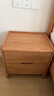 源氏木语实木床头柜北欧卧室收纳柜储物柜橡木床边柜0.45米双抽床头柜 实拍图