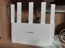 Tenda腾达路由器【千兆WiFi6+穿墙王】无线AX3000信号增强家用放大器Mesh国家补贴金榜一名云霄白立式 实拍图
