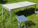 小魔折叠桌1.2米加固户外便携野餐桌子可升降广告宣传桌摆摊培训桌 实拍图