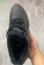 特步运动鞋男鞋跑步鞋冬季加绒皮面防水轻便减震休闲慢跑鞋棉鞋黑色 实拍图