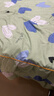 艾薇 床笠单件 1.2床笠单人防滑床罩防尘儿童水洗棉床笠  蓝色花开 实拍图