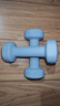 Keep 彩色浸塑哑铃 男士女士家用健身肌肉手臂塑形轻重量水蓝 2kg*2 实拍图