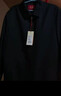 红都夹克男春秋中老年大码夹克衫爸爸装上班开会正装商务翻领男装外套 藏蓝袖口带扣款JK8613-1 L (175/92A) 实拍图