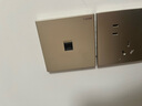 罗格朗（LEGRAND）开关插座面板 仕典米兰金无边框 一位电脑/网络插座（超五类） 实拍图