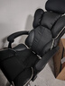 奥伦福特 电脑椅办公椅子电竞椅家用人体工学椅老板椅主播靠背椅皮革转椅 创意工学椅-黑+乳胶【二代】 实拍图