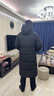 鸭鸭（YAYA）王一博同款冰壳3.0冬季新款羽绒服男女长款过膝极寒加厚保暖外套 青光黑色 3XL 190/104A 实拍图