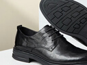 骆驼（CAMEL）德比轻便舒适抓花牛皮商务正装男士皮鞋 GE12235360 黑色 42 实拍图