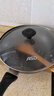 爱仕达（ASD） 炒锅不粘锅厨房家用煎炒锅带盖不沾少油烟炒菜锅 明火专用丨咖啡色 28cm 实拍图