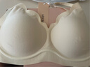 ubras虞书欣同款钻石纱夹心软支撑花瓣杯文胸内衣女胸罩 背勾-奶酪黄XL 实拍图