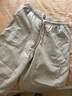 优衣库常规款女装麻混纺松紧长裤/休闲裤473791 30 浅米色 L /160/70A 实拍图