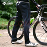 兰帕达-5~10°冬季抓绒防风骑行裤男保暖休闲山地公路自行单车长裤无际 防风抓绒休闲长裤-黑色 L （适合体重：65-75kg） 实拍图
