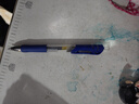 浩立兴按动中性笔水笔学生专用考试黑色笔水性签字笔芯0.5mm按压式k35子弹头圆珠墨蓝黑红笔老师办公笔 K35 蓝色【1支笔+3支笔芯】 书写粗细0.5mm 实拍图