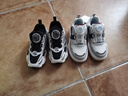江博士（DR·KONG）学步鞋运动鞋冬季男女童潮流旋钮扣童鞋2B16A4016AM黑/银/米29码 实拍图