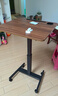 卓博电脑桌升降桌站立式办公桌演讲台床边桌学习桌子BZ55胡桃色+卡槽 实拍图