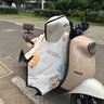 皓梵洁电动车挡风被冬季加厚电瓶车防风被2025新款加大保暖加绒大号防水 大护肩+护脖-米黄柿子熊 实拍图