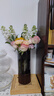 京东鲜花木托直筒花瓶客厅插花摆件装饰富贵竹轻奢高级感亚克力防摔水培瓶 实拍图
