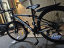 金武端自行车成人山地车公路赛车单车骑行变速超轻越野中学生初中青少年 顶配版-辐条轮-黑白色 26寸21速 实拍图