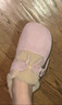 百丽（Belle）章若楠同款喵喵吐司毛毛勃肯鞋女2025冬新加绒棉鞋B2829DM5预售 粉色【章若楠同款】 36 实拍图