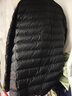 京东京造【air+零压羽绒】轻薄羽绒服男外套冬立领白鸭绒 曜石黑XXL 实拍图