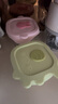 新安代辅食碗婴儿辅食盒玻璃款可蒸煮密封冷冻保鲜储存婴儿辅食工具 狮子库迪（绿)+小兔（粉) 实拍图