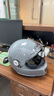 AVA王朝摩托车头盔复古四季男女全盔国潮玻璃钢机车碳纤维巡航冬季 摩天灰-透明镜片【拍1发5】 大-L码【适合头围58-59cm】 实拍图