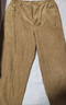 优衣库合作款/男装女装灯芯绒工装裤/休闲裤裤子25秋冬新款479822 34 驼色 S /165/72A 实拍图