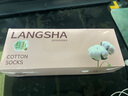 浪莎袜子女2025秋冬季新款100%纯棉中筒袜10A级抗菌防臭全棉女士长袜 米色+卡其+驼色+深灰+黑色 均码 实拍图
