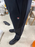 斐乐（FILA）官方男士长裤秋冬季款针织时尚直筒长裤子运动裤简约通勤休闲长裤 【经典款】正黑色-BK XL 180/88A 实拍图