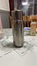 TUNE-PATTERN纯钛保温杯双层高档磁吸钛杯焖泡茶杯养生钛水杯中秋节礼品钛杯子 炫目银【送皮质杯套+杯刷】430ml 实拍图