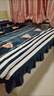 富安娜床上四件套纯棉100%全棉床单被套双人加大 轨迹 230*229cm 咖啡色 实拍图
