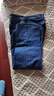 AEMAPE高端苹果男士100%纯棉牛仔裤春秋款宽松阔腿高腰深裆宽腿大码长裤 【厚款】深蓝色 34  (2尺7) 实拍图