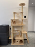 派阿哥实木太空舱猫窝大型猫爬架豪华剑麻猫树一体猫咪跳台太空舱猫架子 195cm 7层 P72【195*110*40】 轻奢松木板+实木剑麻柱 实拍图