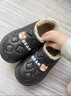 猎瑞防水棉拖鞋女士冬季包跟外穿厚底居家室内月子鞋加绒厚底保暖棉鞋 黑色36-37【建议35-36】 实拍图