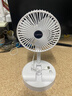 电风扇伸缩折叠小风扇宿舍家用静音充电型办公台式USB桌面宿舍大风力夏台面落地两用折叠电风扇 颜色随机 直插款无档位开关1个装 实拍图