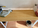 舒客艺家 电脑桌台式小户型小桌子家用学习桌写字办公书桌电竞长条桌子 木纹白架单桌140*60*74 加固电脑桌 实拍图
