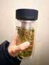 万象（WANXIANG）双层玻璃杯送男友便携茶水杯V17L商务办公大容量360ML带滤网水杯 实拍图